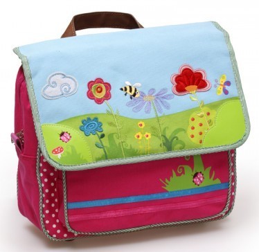 Backpack for little girl flower meadow, Dushi
