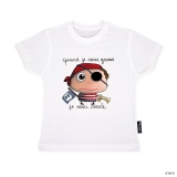 Detské tričko Pirát 2-3 roky biele, Label Tour