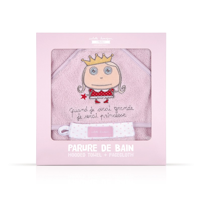 Uterák s kapucňou Princezná ružový, Label Tour